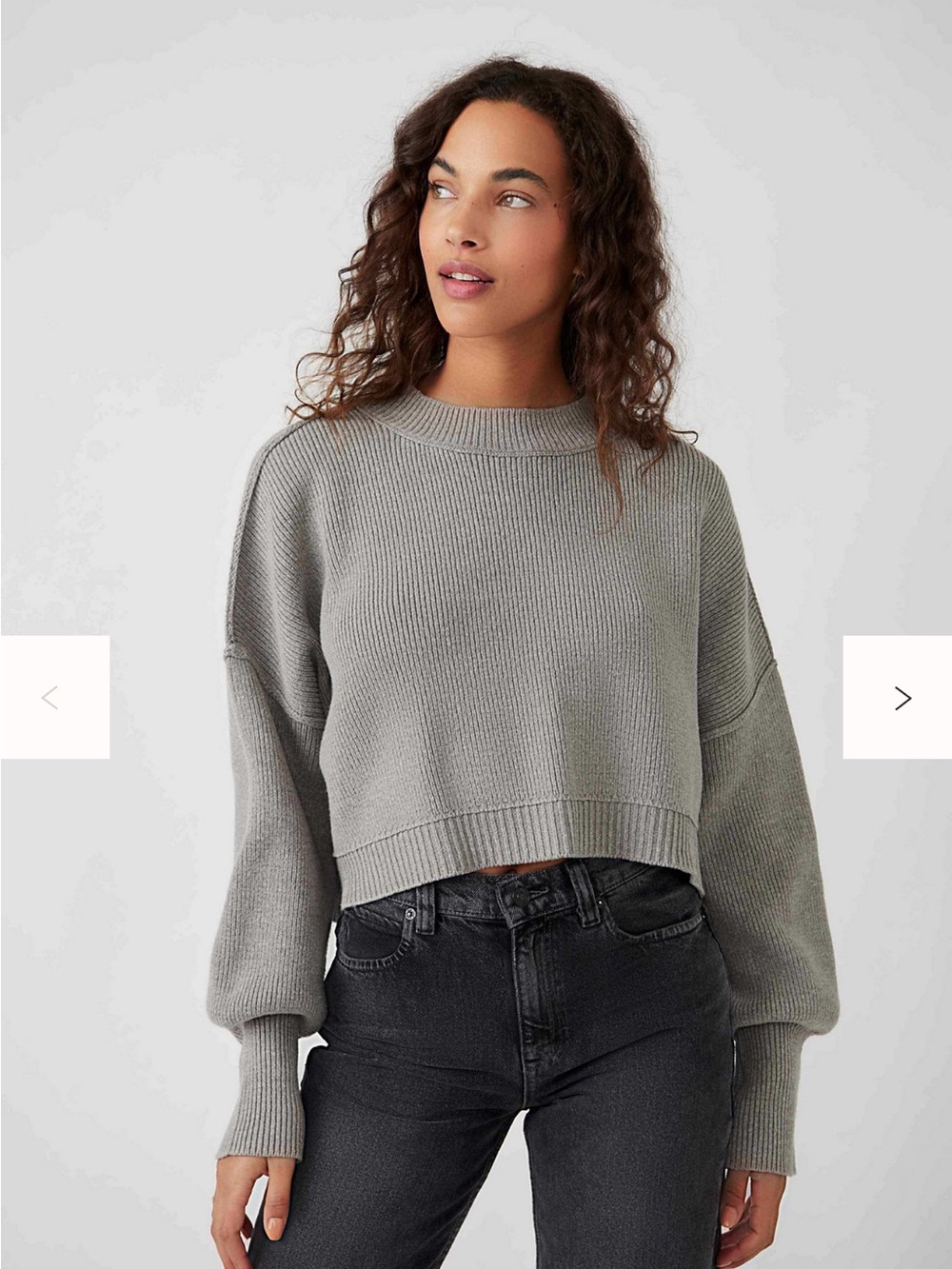 Free People Easy Street Crop Pullover